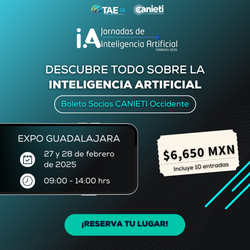 Jornadas IA - Boleto socios CANIETI Occidente (Paquete de 10 Boletos)